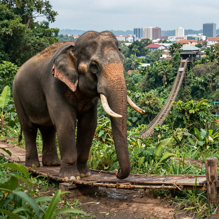 Sostegno alle infrastrutture sostenibili per proteggere gli elefanti asiatici