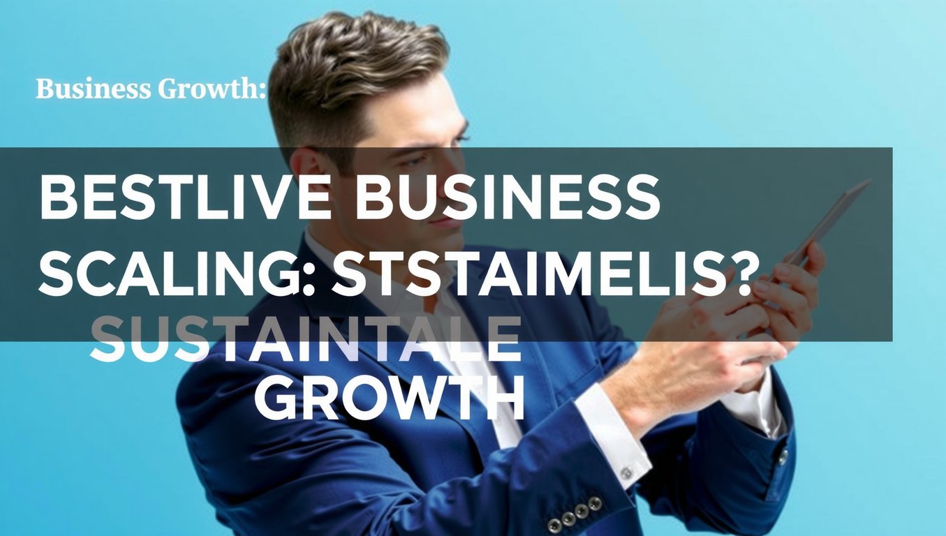 Mastering Business Scaling: Strategies for Sustainable Growth