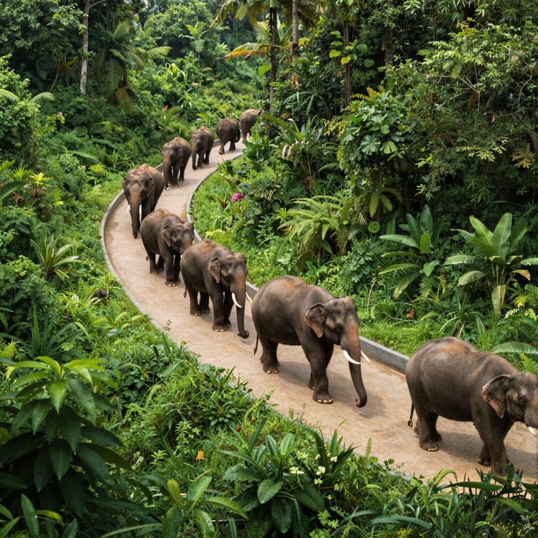 Progetti innovativi di corridoi verdi a sostegno della sopravvivenza degli elefanti in Asia