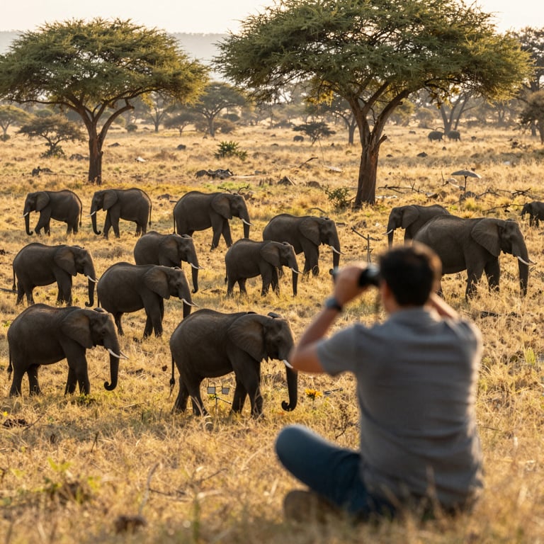 I modi etici per osservare elefanti senza interferire con la loro vita selvatica