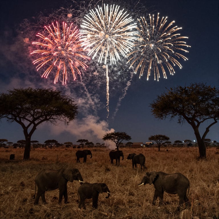Fuochi d'Artificio come Arma Innovativa contro il Bracconaggio in Tanzania