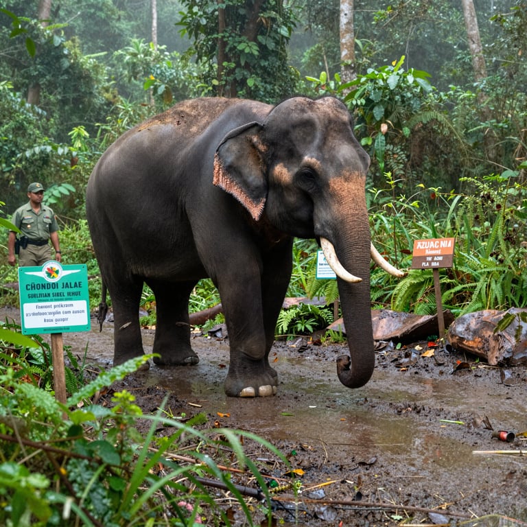 Progetti di conservazione per salvare gli elefanti rari delle foreste vietnamite