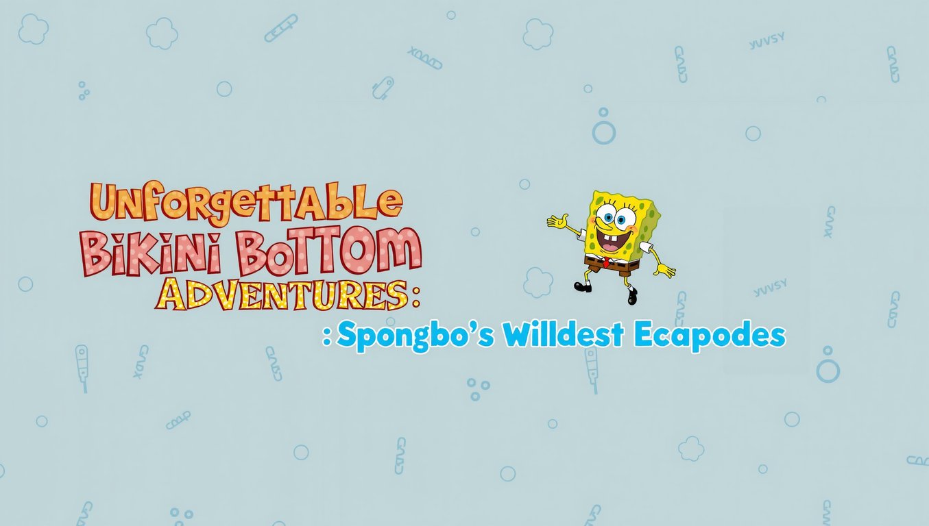 Unforgettable Bikini Bottom Adventures: SpongeBob's Wildest Escapades