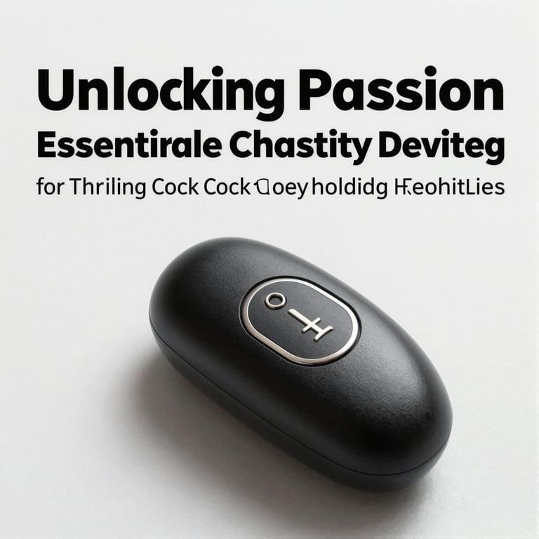 Unlocking Passion: Essential Male Chastity Devices for Thrilling Cock Cage Keyholding Adventures