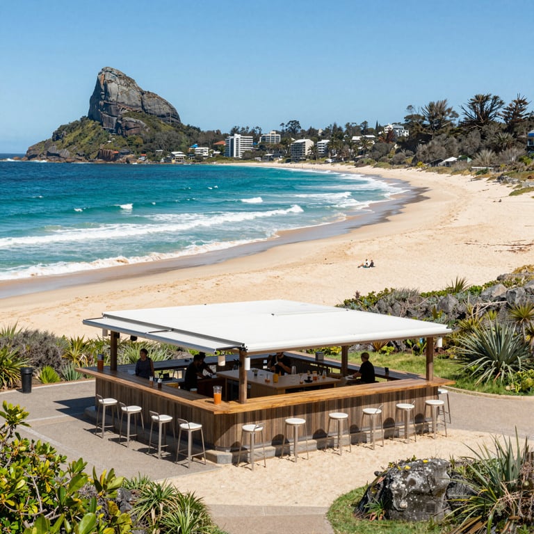 Discover the Best Australian Coast Beach Bars at 12 Rocks with Premium Cocktails