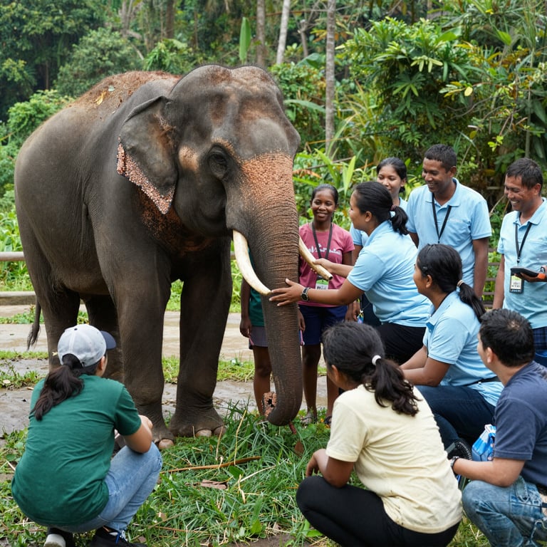 Il Volontariato che Rafforza la Riabilitazione degli Elefanti e le Comunità Locali