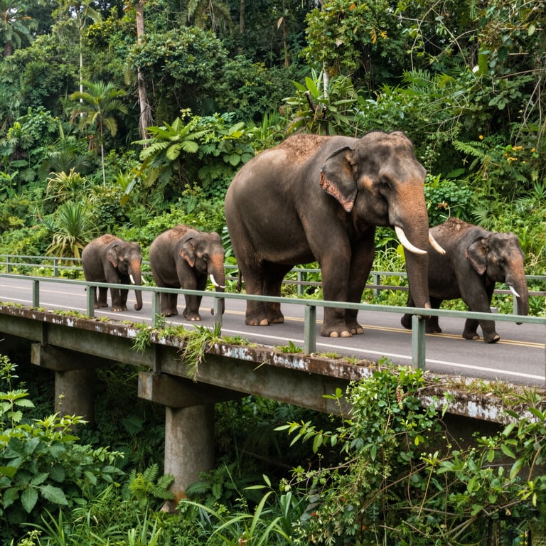 Iniziative per Infrastrutture Sostenibili che Proteggono gli Elefanti Asiatici dalla Scomparsa