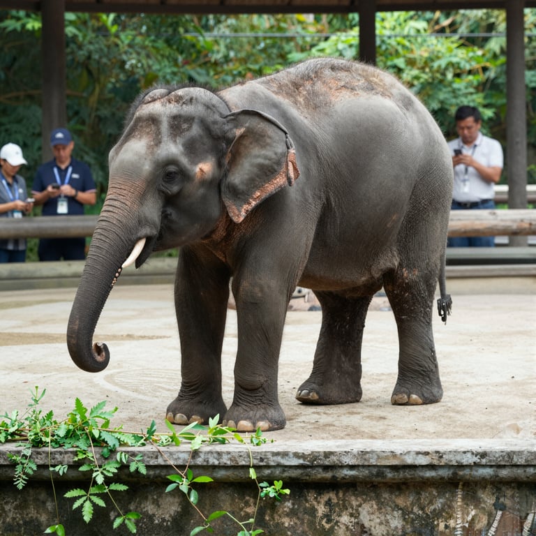 Linh Mai, cucciolo di elefante asiatico, debutta al National Zoo di Smithsonian