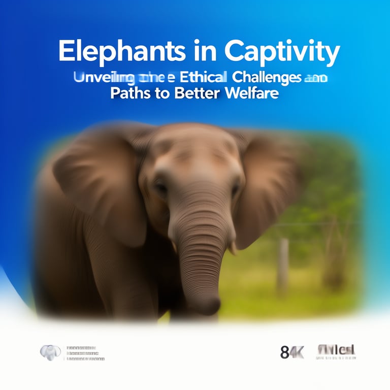 Elephants in Captivity: Unveiling the Ethical Challenges and Paths to Better Welfare