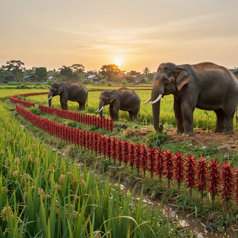 Metodi Non Violenti per Difendere i Campi dai Danni Causati dagli Elefanti