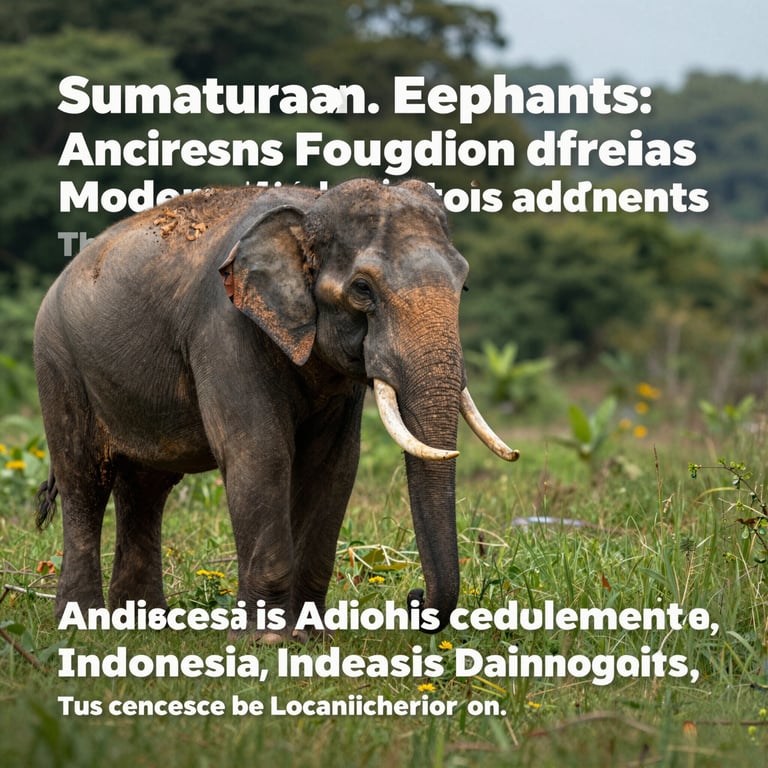 Sumatran Elephants: Ancient Guardians Facing Modern Threats in Indonesia’s Rainforests