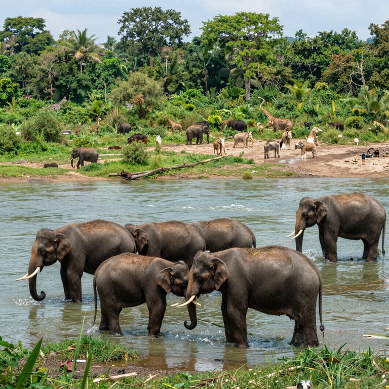Protezione Habitat Elefanti: Campagne contro Minacce alla Fauna Selvatica