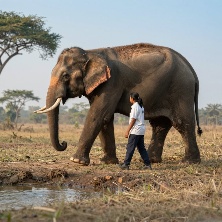 Soccorso Urgente Salva Elefante da Anni di Sfruttamento Lavorativo Forzato