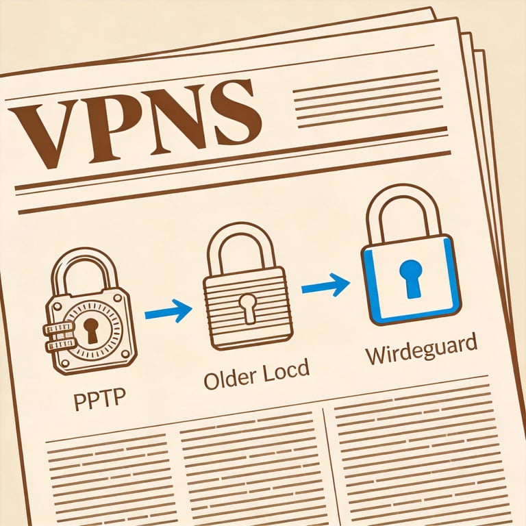 VPN Encryption Standards: Evolution from PPTP to WireGuard