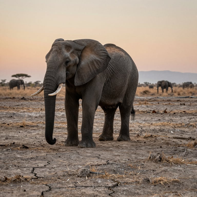 Il declino drammatico dei giganti grigi minaccia l'esistenza degli elefanti