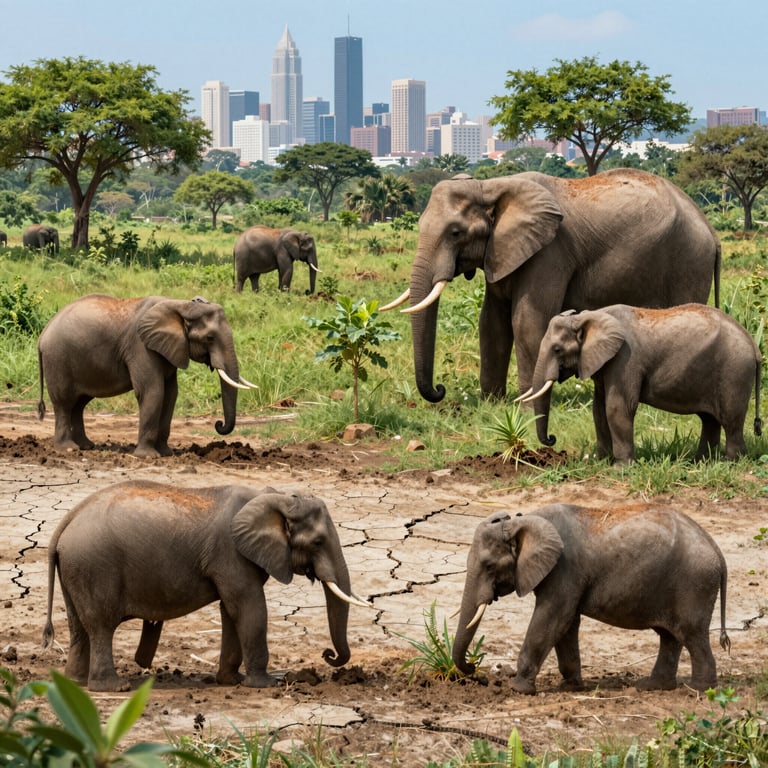 Proteggere Habitat Elefanti: Iniziative per Contrastare Minacce Urbane e Climatiche