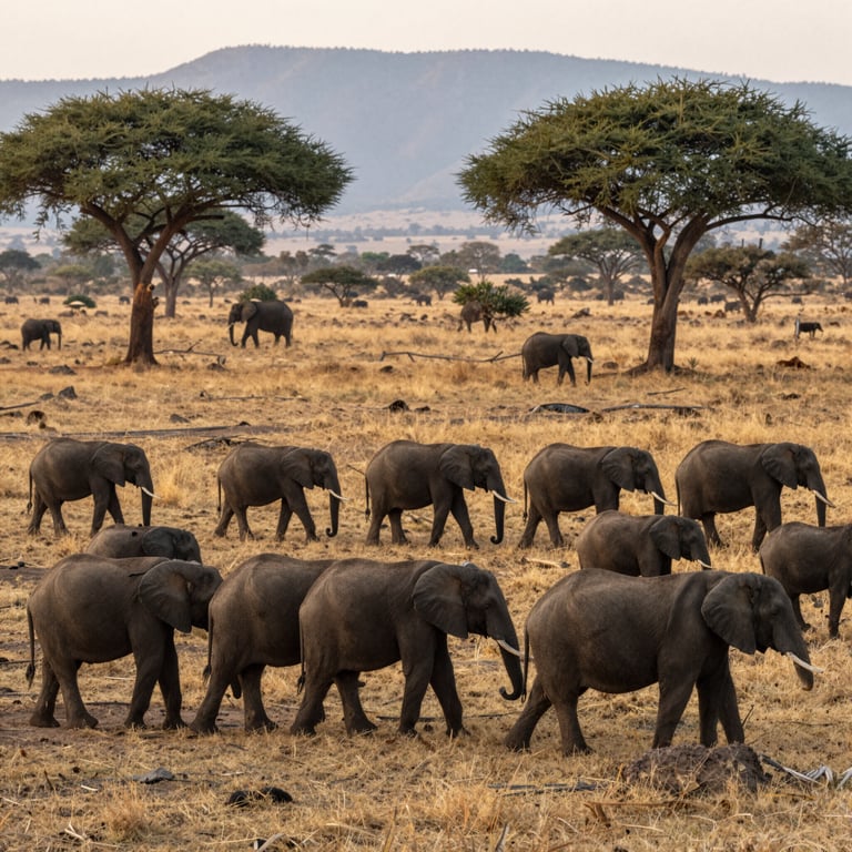 Azioni per Salvare l'Habitat degli Elefanti Selvatici e Fermare la Caccia Illegale