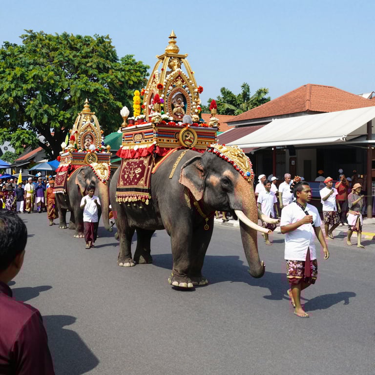 Fine dell'era elefanti: Yogyakarta rivoluziona processione Grebeg Syawal con rispetto natura