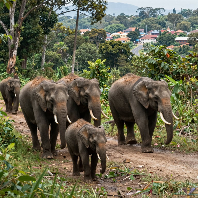 Proteggere gli Spazi Vitali degli Elefanti da Minacce Moderne