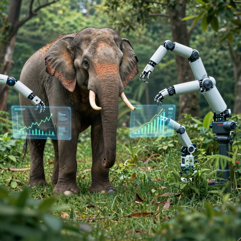 AI e Robotica Riportano Speranza per il Futuro degli Elefanti