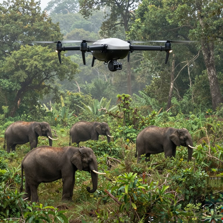 Studio Rivela il Ruolo Chiave dei Droni nella Conservazione Elefanti