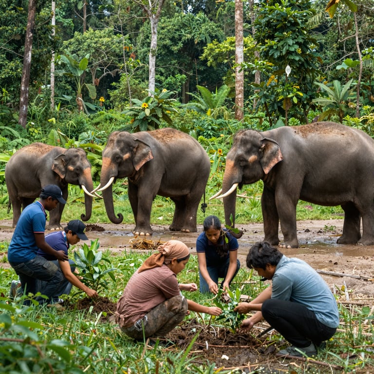 Preservare gli Habitat degli Elefanti: Sforzi Globali per la Protezione della Fauna