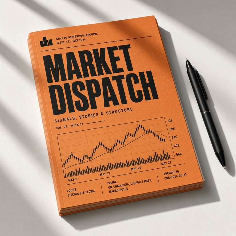 Orange market notes arranged on a white desk