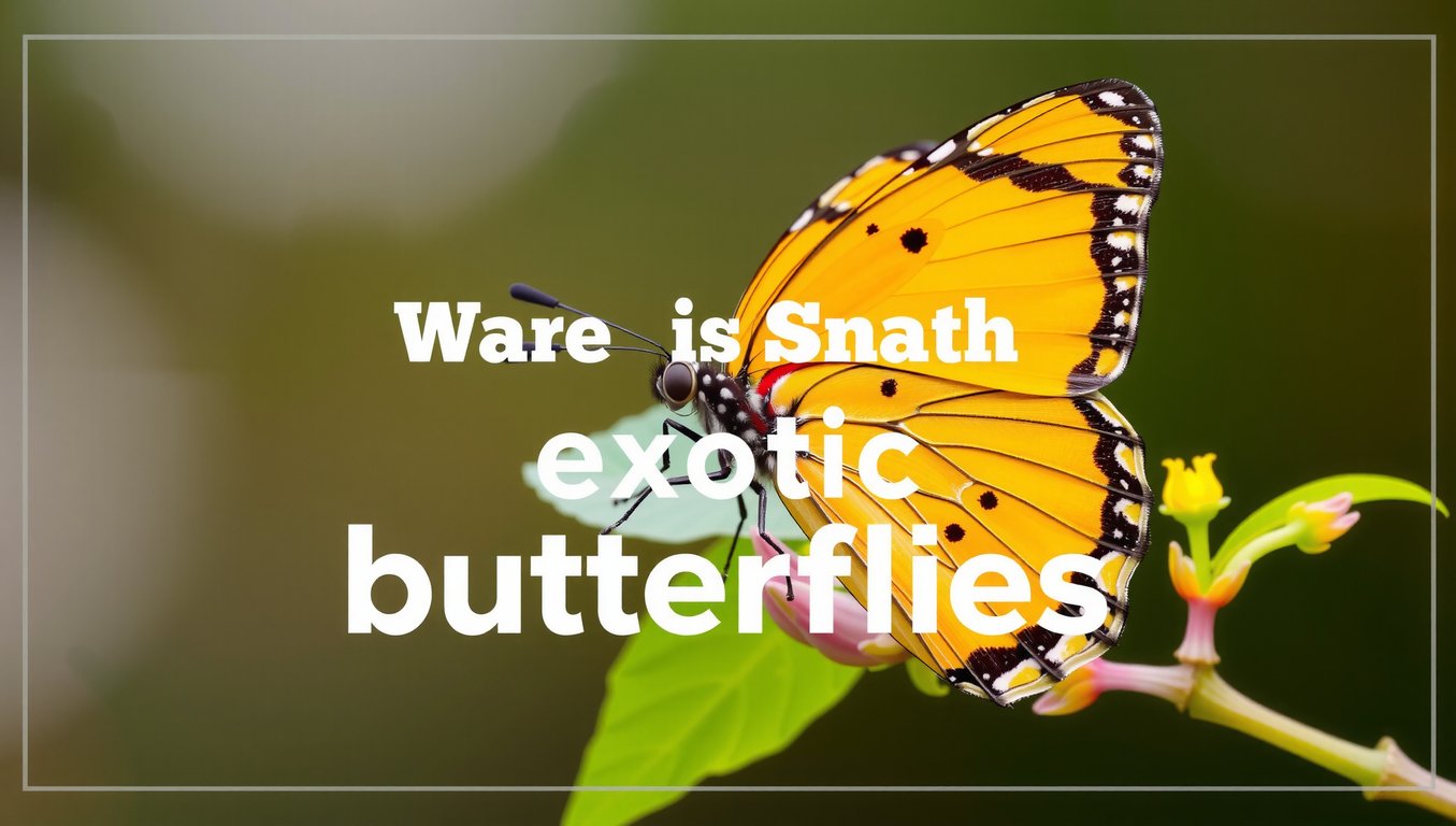 Discover Exotic Butterflies: Your Guide to Rare Species