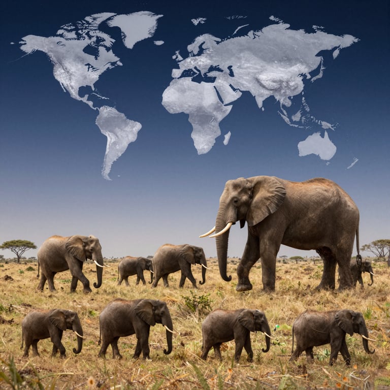 Iniziative Globali per Proteggere gli Elefanti dalla Minaccia dell'Estinzione