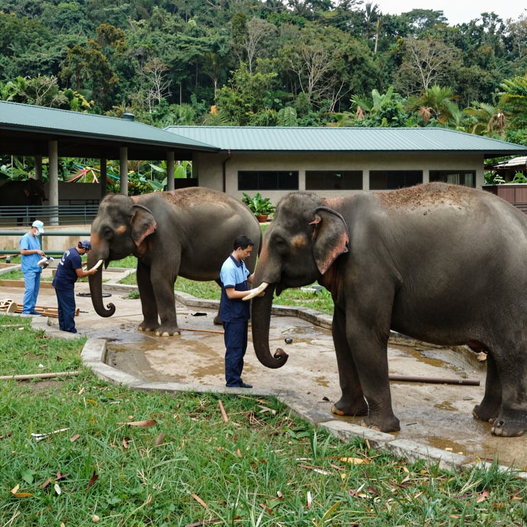 Centri di Conservazione: Riabilitazione e Salvaguardia degli Elefanti Selvatici