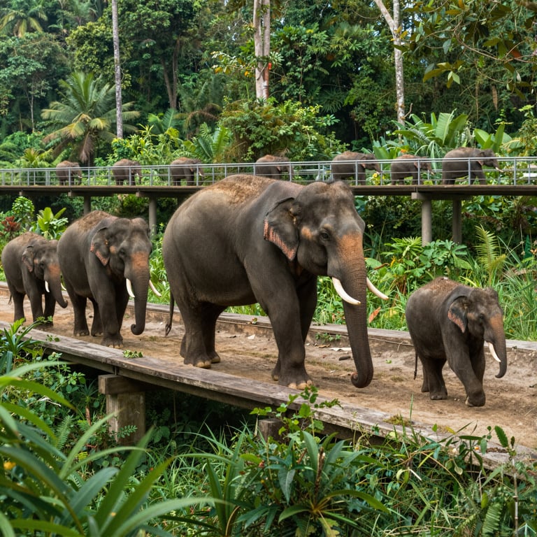 Infrastrutture Sostenibili per Tutelare gli Elefanti Asiatici in Pericolo