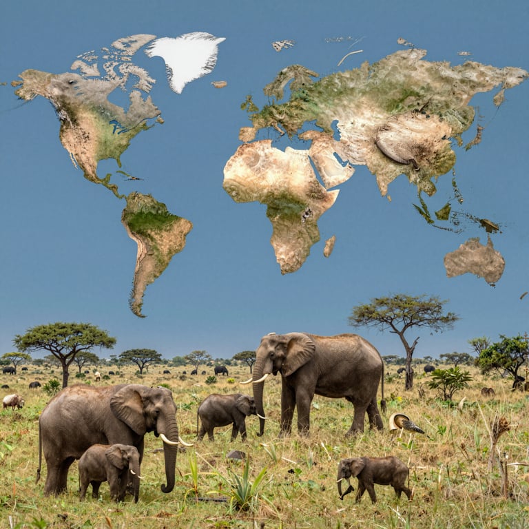 Iniziative Globali per Conservare l'Abitat Naturale degli Elefanti in Pericolo