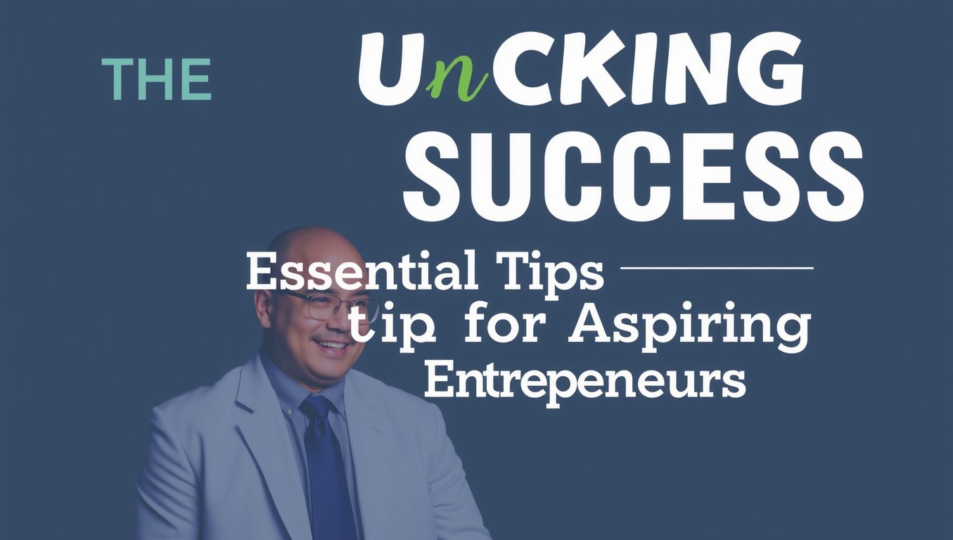 Unlocking Success: Essential Tips for Aspiring Entrepreneurs