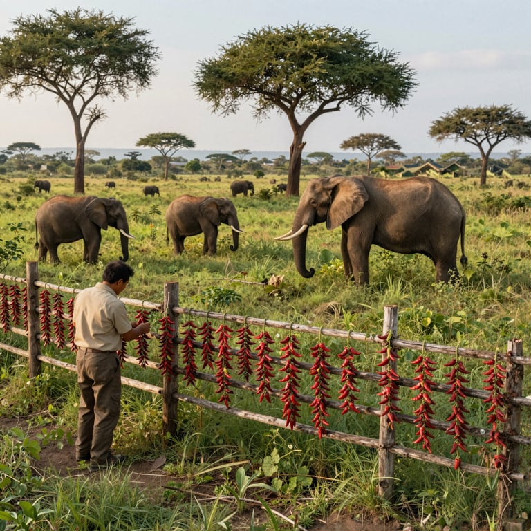 Innovativa Protezione Elefanti in Tanzania Usando Peperoncini Piccanti