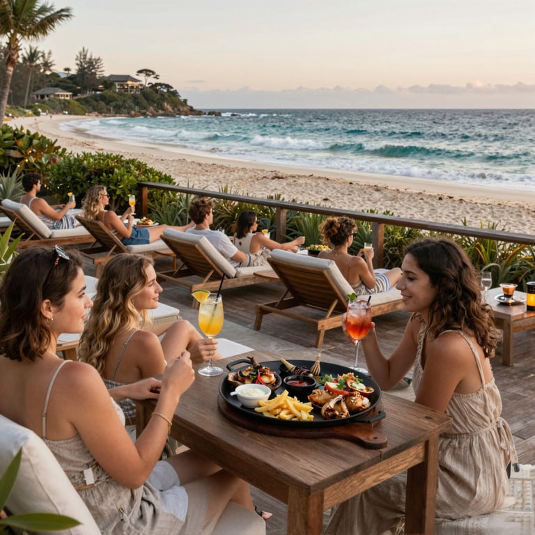 Unwind at 12 Rocks: Premier Australian Beach Club with Signature Cocktails and Seafood