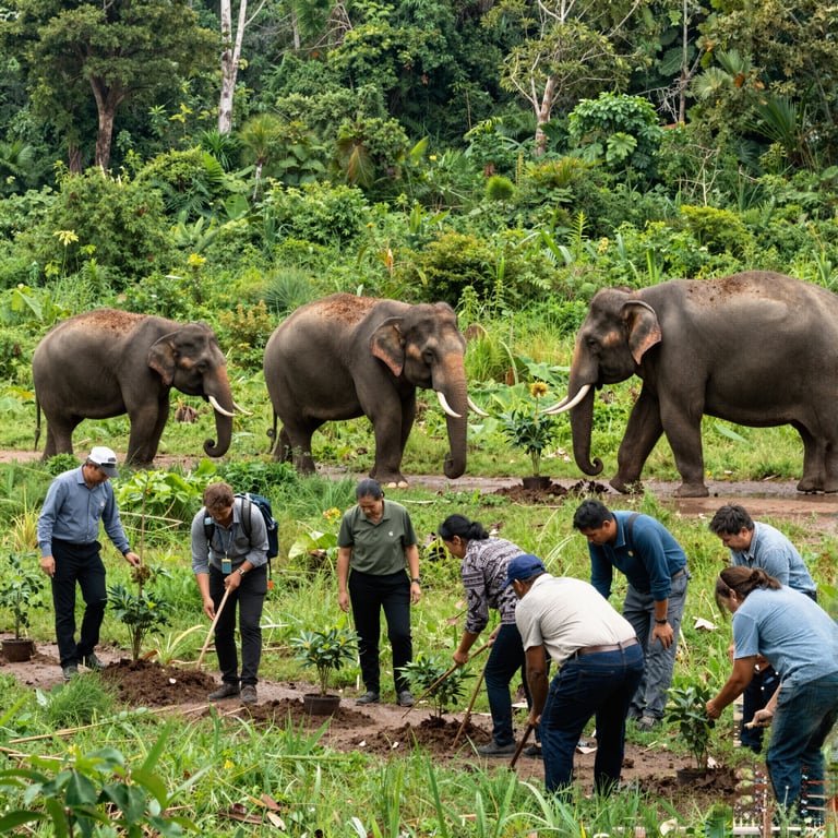 Salvare l'Habitat degli Elefanti: Sforzi Globali per Preservare la Fauna Selvatica
