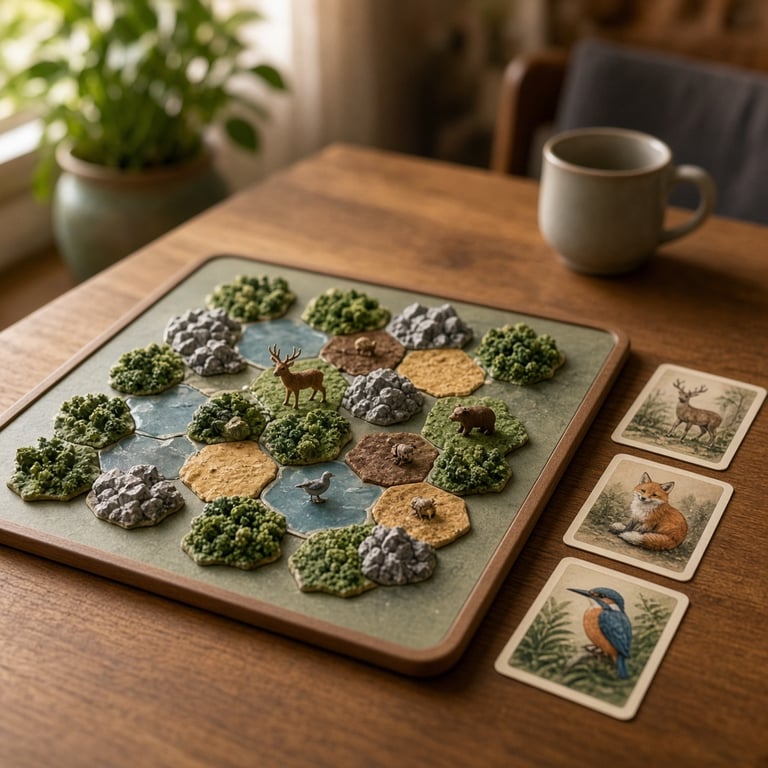 Harmonies bordspel voor landschappen en dieren
