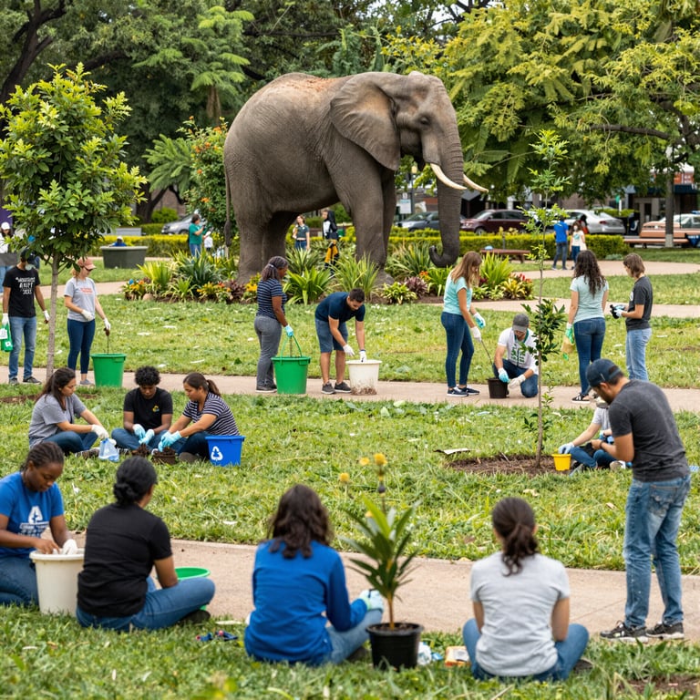 Come Aiutare gli Elefanti nella Tua Comunità Locale con Azioni Quotidiane