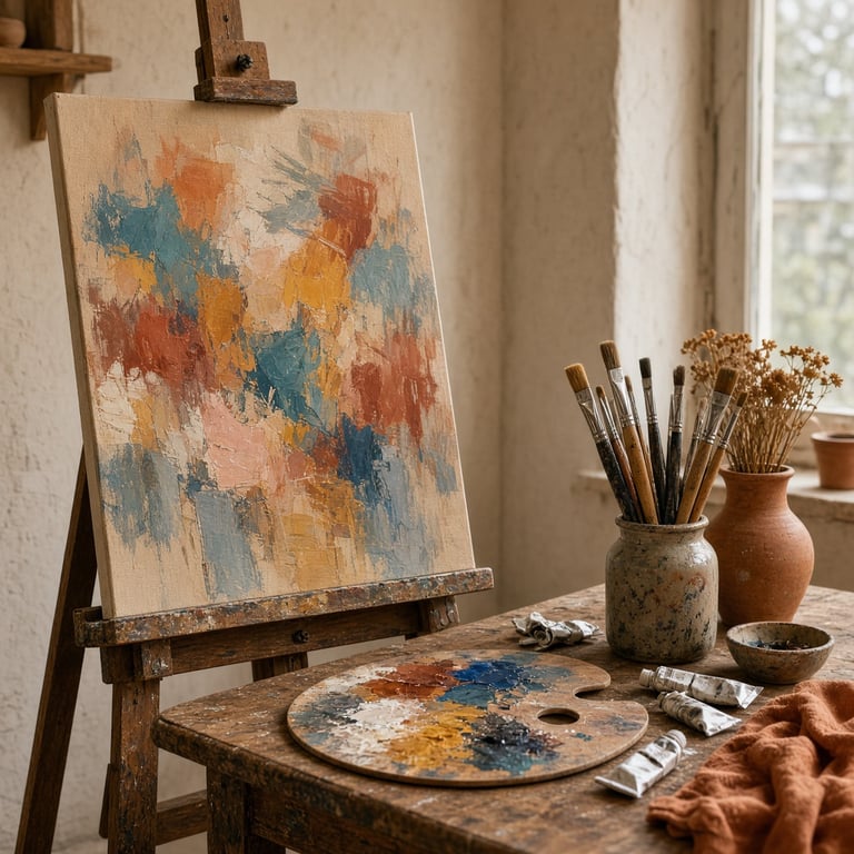 Een zonsondergang schilderen met acrylverf voor beginners