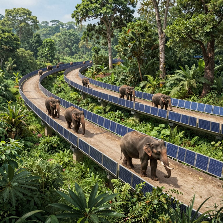 Infrastrutture Sostenibili per Proteggere e Supportare gli Elefanti Asiatici