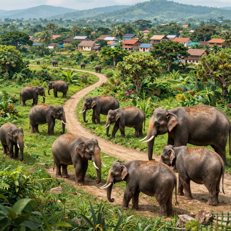Progetti Innovativi per Connettere Habitat e Salvare gli Elefanti Asiatici da Conflitti Umani