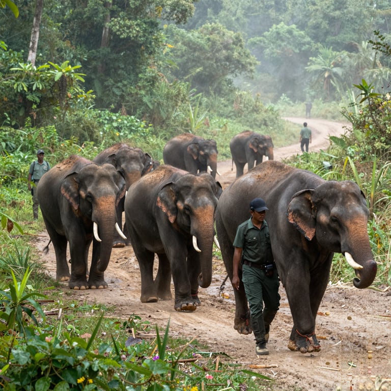 Strategie per proteggere elefanti asiatici da pericoli imminenti