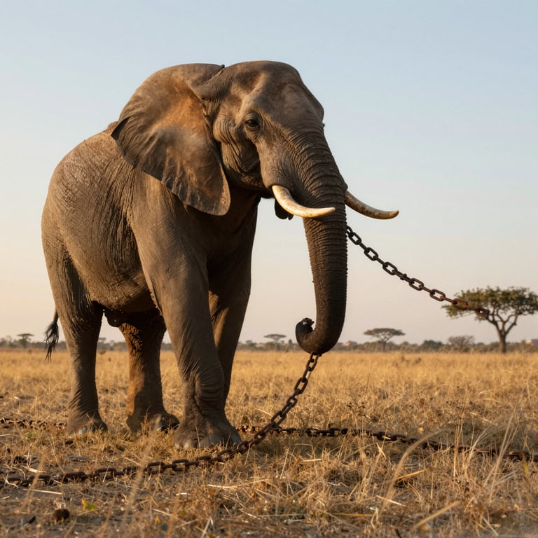 La Libertà è l'Ambiente Naturale per gli Elefanti in Catene