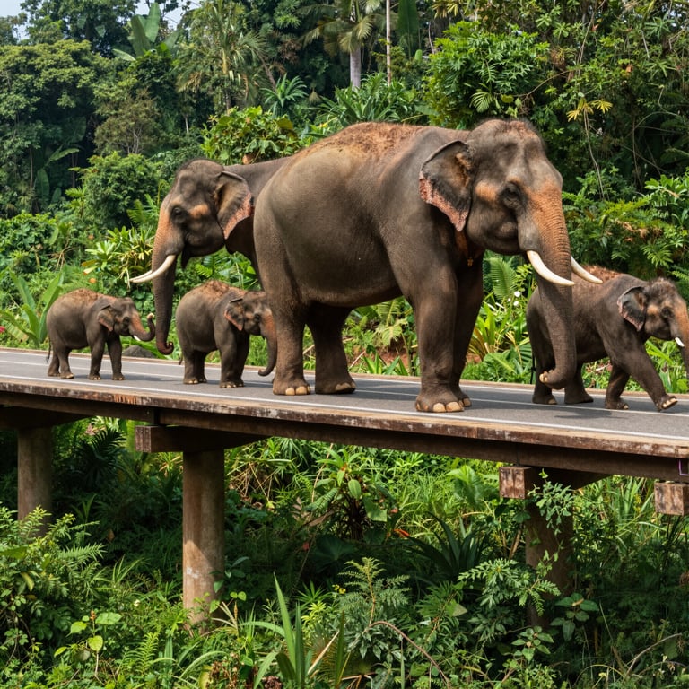 Infrastrutture Sostenibili per Salvare gli Elefanti Asiatici dalla Scomparsa