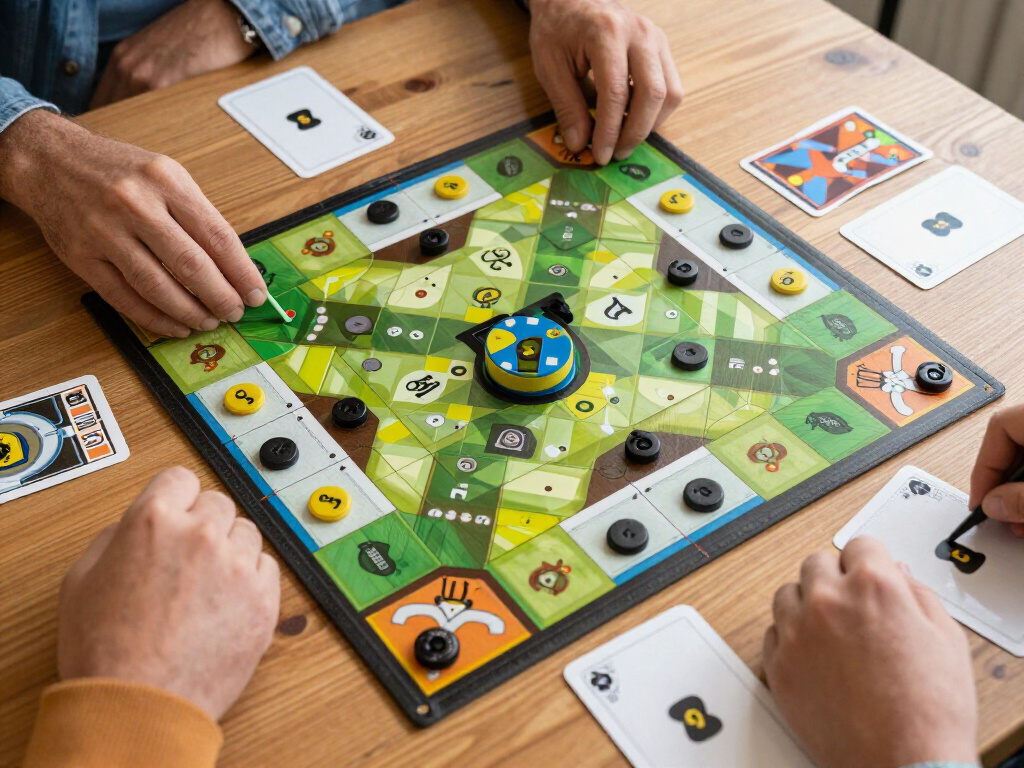 Bordspel met Tekens en kaarten