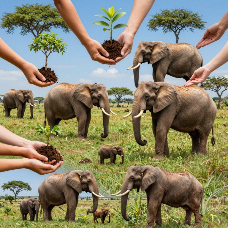 Iniziative Globali per Proteggere e Conservare le Popolazioni di Elefanti