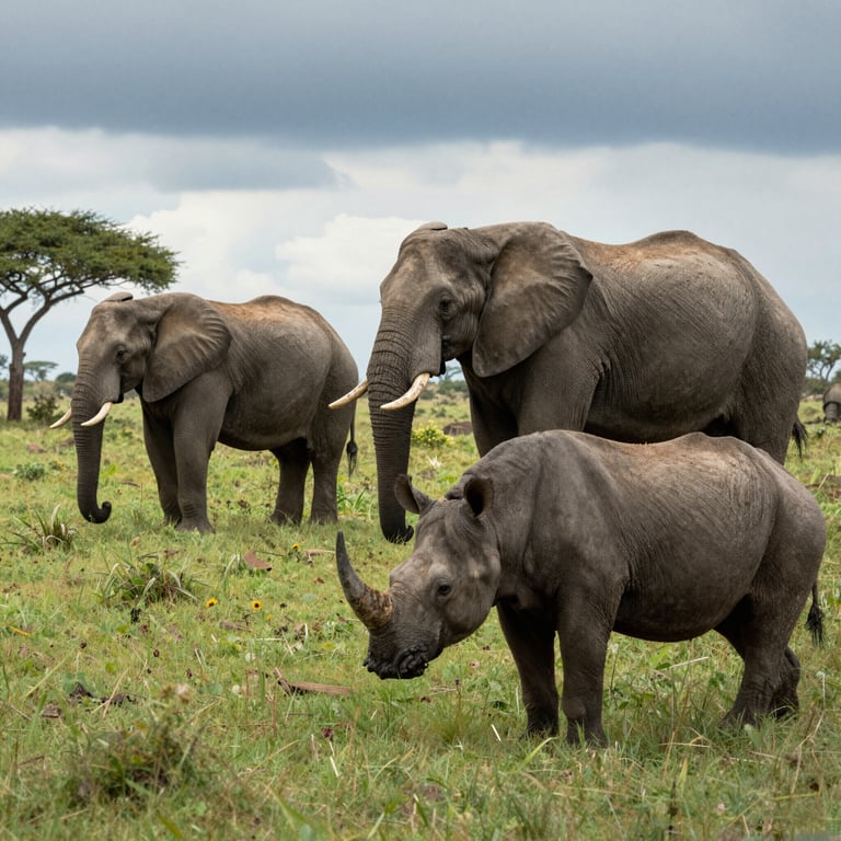 Iniziative Efficaci per Proteggere Elefanti e Rinoceronti nel Continente Nero