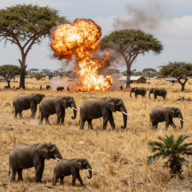 Strategia Innovativa con Esplosivi per Proteggere la Fauna Elefantiaca Africana