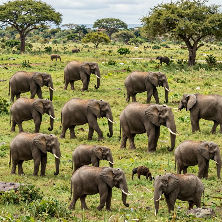 Iniziative Globali per Proteggere gli Habitat degli Elefanti dall'Estinzione della Fauna Selvatica