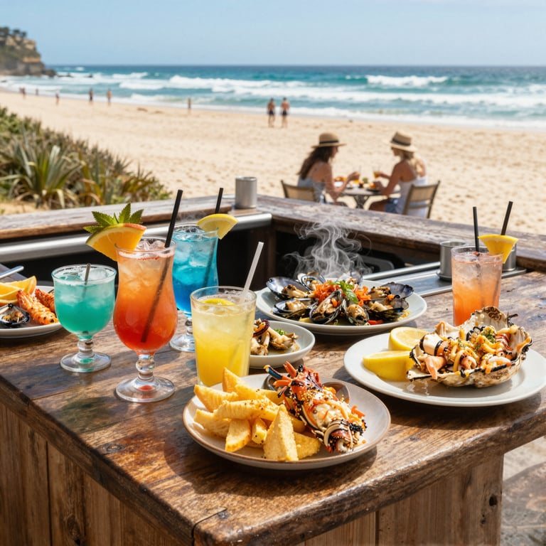 Coastal Cocktails and Seafood Delights at 12 Rocks, Australia's Premier Beach Bar